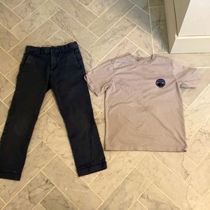 Pants and a Patagonia shirt